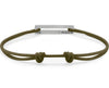 perforated khaki cord bracelet le 1.7g